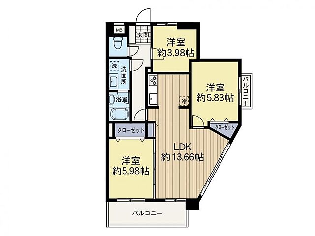 間取り コートプラザ八王子 3階/-