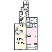 エバー・ピークスII 103 ｜ 愛知県豊川市西豊町3丁目87（賃貸アパート1LDK・1階・41.53㎡） その2