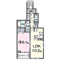 エバー・ピークスII 101 ｜ 愛知県豊川市西豊町3丁目87（賃貸アパート1LDK・1階・41.53㎡） その2