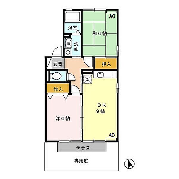 アネックス河尻Ａ 101｜愛知県豊川市市田町河尻(賃貸アパート2DK・1階・50.28㎡)の写真 その2