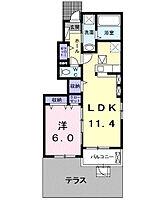 プティ・フォレ 101 ｜ 愛知県豊川市西香ノ木町1丁目41（賃貸アパート1LDK・1階・44.22㎡） その2