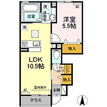 プランドールVIIA棟 105 ｜ 愛知県豊橋市下五井町沖田75-1（賃貸アパート1LDK・1階・40.70㎡） その2