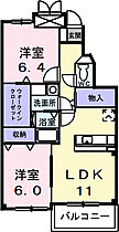 レガリア東名 105 ｜ 愛知県豊川市東名町2丁目41番地2（賃貸マンション2LDK・1階・58.44㎡） その2