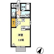 リバービューハイアット 101 ｜ 愛知県豊橋市向草間町字向郷3-1（賃貸アパート1R・1階・30.03㎡） その2