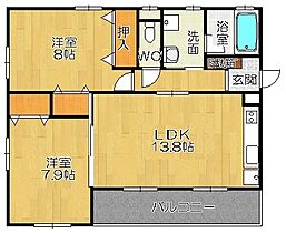 マルチ白河 401 ｜ 愛知県豊橋市白河町96（賃貸マンション2LDK・4階・64.30㎡） その2