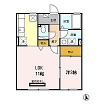 ブランコート　ウィル 106 ｜ 愛知県豊橋市西口町字元茶屋69-1（賃貸アパート1LDK・1階・35.30㎡） その2