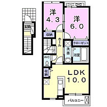 レジデンス 203 ｜ 愛知県新城市石田字東末旨7-1（賃貸アパート2LDK・2階・52.81㎡） その2