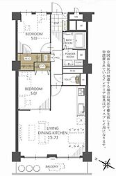 間取図画像 2LDK