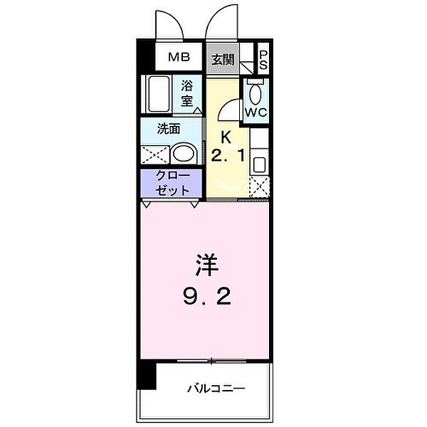 ベルマーレ 202｜広島県福山市南今津町(賃貸マンション1K・2階・30.60㎡)の写真 その2