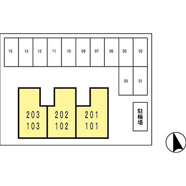 セジュール渡邊 D棟 202｜広島県福山市曙町5丁目(賃貸アパート2LDK・2階・53.59㎡)の写真 その2