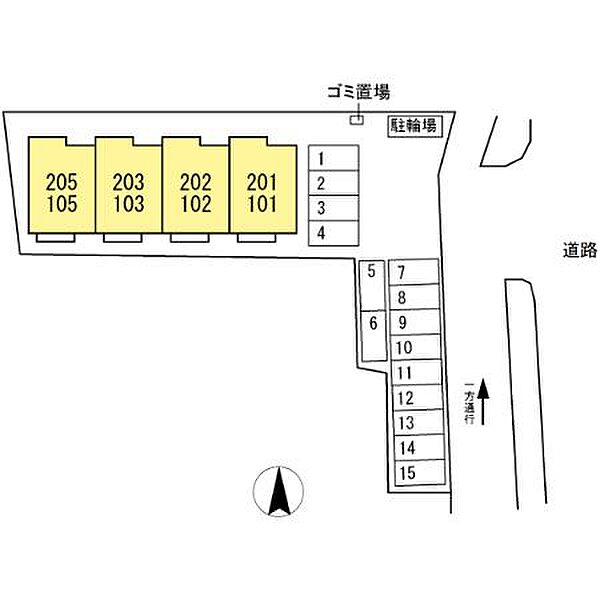 ソレイユ・ミリマ 201｜広島県福山市御幸町大字森脇(賃貸アパート3LDK・2階・63.63㎡)の写真 その1