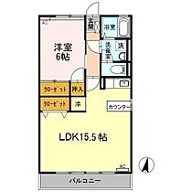 サンヴェール　Ｂ棟 204 ｜ 広島県福山市奈良津町2丁目3-15（賃貸アパート1LDK・2階・55.02㎡） その2