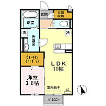 グレイス 202 ｜ 広島県福山市高西町4丁目2-18（賃貸アパート1LDK・2階・41.29㎡） その2