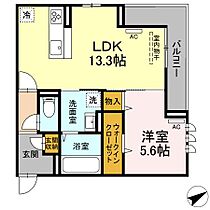 Ｄ-ｒｏｏｍ沖野上 303 ｜ 広島県福山市沖野上町2丁目8-5（賃貸アパート1LDK・3階・47.67㎡） その2