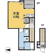 アシンプトート　Ａ 203 ｜ 広島県福山市明神町2丁目8-26（賃貸アパート1R・2階・32.15㎡） その2