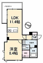 ＵＲＢＡＮ　ＣＲＥＳＴ 301 ｜ 広島県福山市南松永町1丁目23-12（賃貸アパート1LDK・3階・47.28㎡） その2