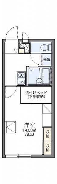 レオパレスエスペーロ・Ｉ 205｜香川県高松市勅使町(賃貸アパート1K・2階・23.18㎡)の写真 その2