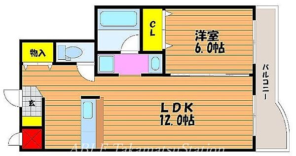 グラン・パレス松縄 ｜香川県高松市松縄町(賃貸マンション1LDK・3階・45.18㎡)の写真 その2