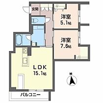 香川県高松市花ノ宮町3丁目1399番4（賃貸マンション2LDK・3階・63.29㎡） その2