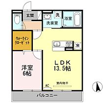 香川県高松市林町2531-10（賃貸アパート1LDK・2階・46.91㎡） その2