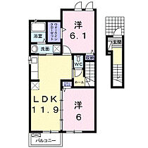 香川県高松市屋島西町1781番地1（賃貸アパート2LDK・2階・56.68㎡） その2