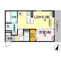 香川県高松市浜ノ町12-2（賃貸アパート1LDK・1階・33.53㎡） その2