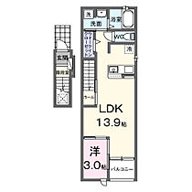 香川県坂出市福江町2丁目3番12号（賃貸アパート1LDK・2階・41.73㎡） その2