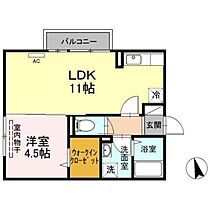 香川県高松市林町2534-2（賃貸アパート1LDK・1階・37.77㎡） その2