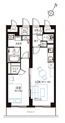 ライオンズマンション南大塚 1LDKの間取図画像