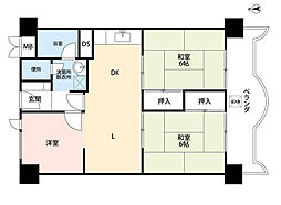 鶴見ハイツ 3LDKの間取り