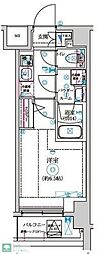 セジョリ高井戸II 4階1Kの間取り