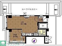 日興パレス渋谷 5階ワンルームの間取り