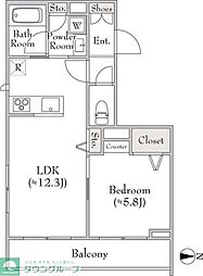 間取図画像 1LDK
