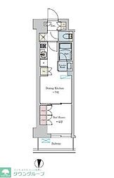 Brilliaist池尻大橋 1DKの間取図画像