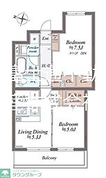 SYMPHONY PARK 2LDKの間取図画像