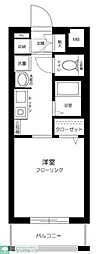 プレール学芸大学 1Kの間取図画像
