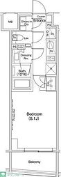ザ・パークハビオ渋谷クロス 1Kの間取図画像