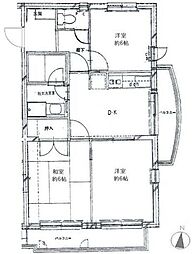アメニティコート103 3DKの間取図画像