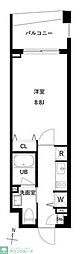 JMF-Residence世田谷三宿 ワンルームの間取図画像