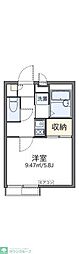 レオパレス羽根木 1Kの間取図画像