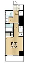 HF駒沢公園レジデンスTOWER ワンルームの間取図画像