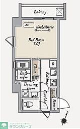 HF世田谷上町RESIDENCE 1Kの間取図画像