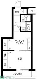 JLBグランエクリュ松濤 1DKの間取図画像