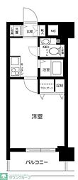 メゾン・ド・ヴィレ渋谷 1Kの間取図画像