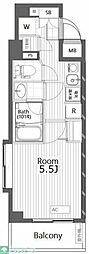 ガーラ駒沢大学 1Kの間取図画像