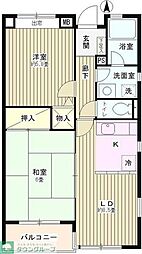 メゾンさくら 2LDKの間取図画像