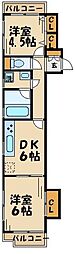 D-Rホームズ経堂5丁目 2DKの間取図画像