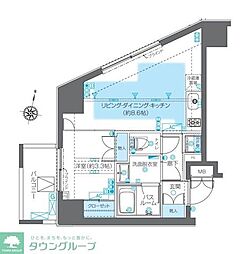 ZOOM神宮前 1LDKの間取図画像