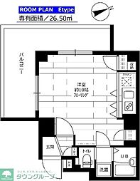 ステージファースト三軒茶屋ASYLCOURT2 ワンルームの間取図画像