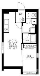Ruygo神楽坂 3階1LDKの間取り